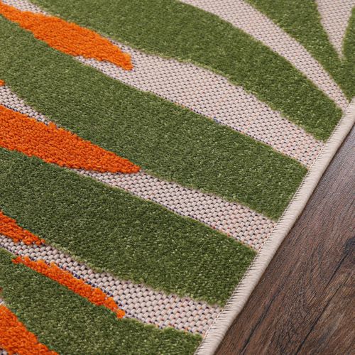 Tapis Extérieur 160x230 Tissé Kilim Bleu Et Rouge Chimek