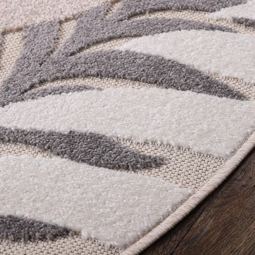 Tapis Rond D'extérieur D.200cm Tissé Kilim Crème Chimek