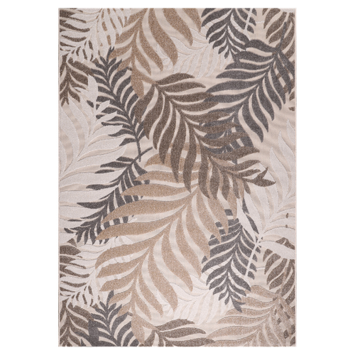 Tapis Rond D'extérieur D.200cm Tissé Kilim Crème Chimek