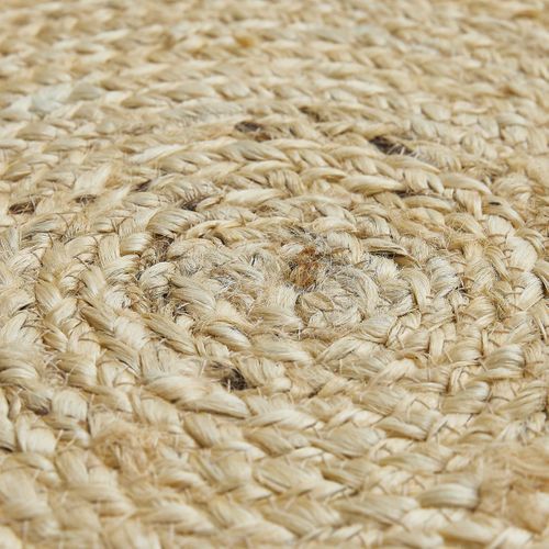 Tapis Jute D.120cm Rond Tissé Beige Ago