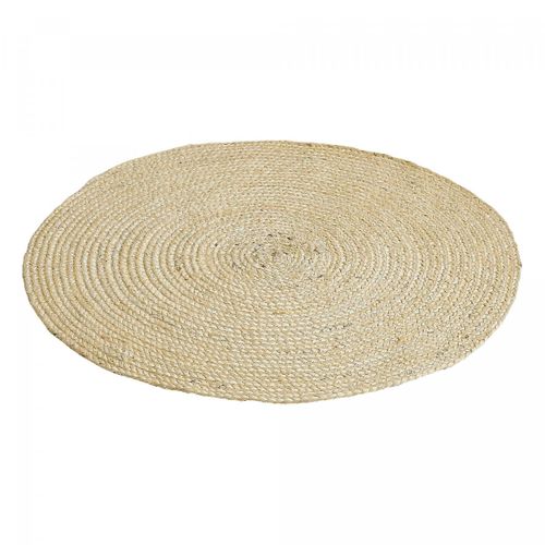 Tapis Jute D.120cm Rond Tissé Beige Ago