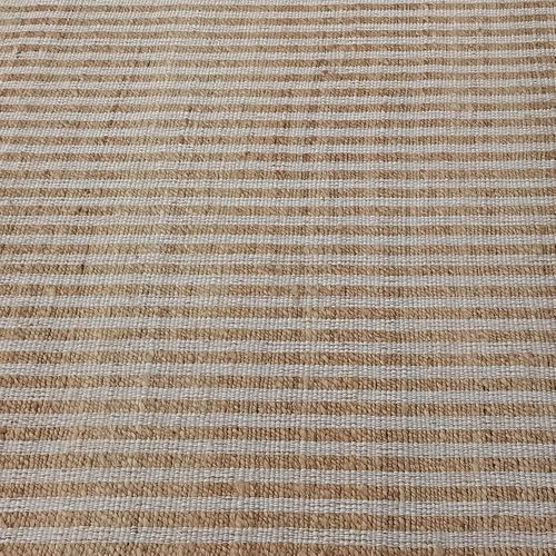 Tapis Jute 160x230 Fait Main Beige Et Blanc Vertyjute