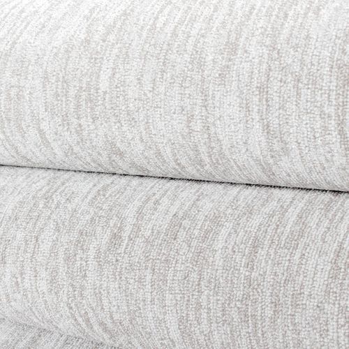 Tapis Couloir 80x150 Tissé Crème Rectangle Motif Uni Sakrda