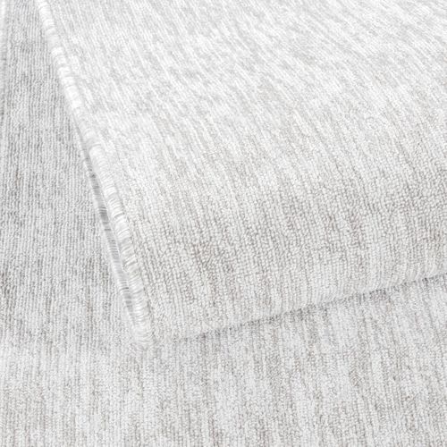 Tapis Couloir 80x150 Tissé Crème Rectangle Motif Uni Sakrda