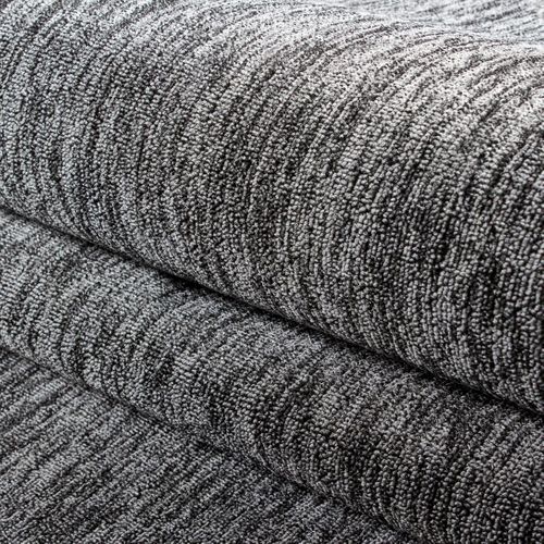 Tapis Salle De Bain 140x200 Tissé Gris Rectangle Motif Uni Sakrda