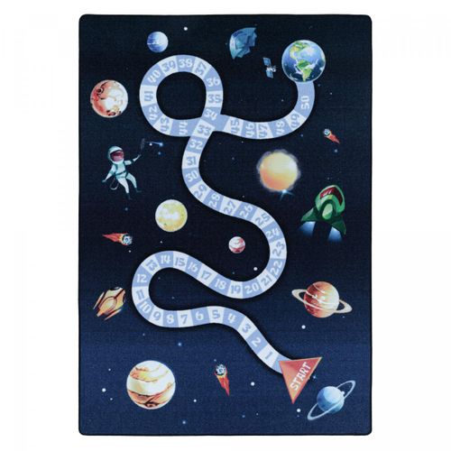 Tapis Enfant 120x170 Lavable 30° Kidatu Bleu