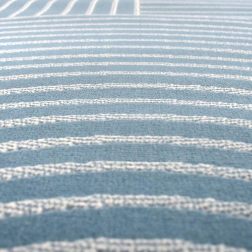 Tapis Salon 160x225 Tissé Bleu Rectangle Motif Géométrique Lyn49 Arcrol