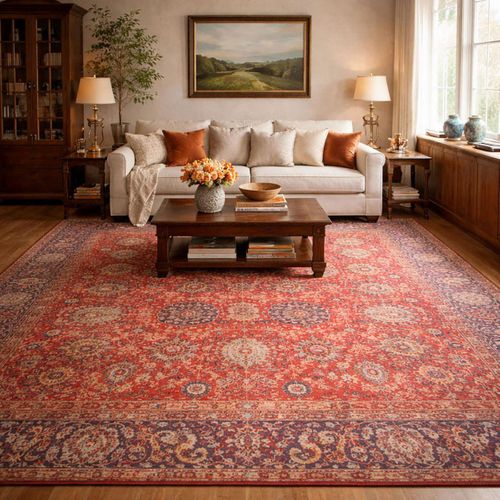 Tapis Orient 160x230 Nomedi Rouge , Tapis En Coton