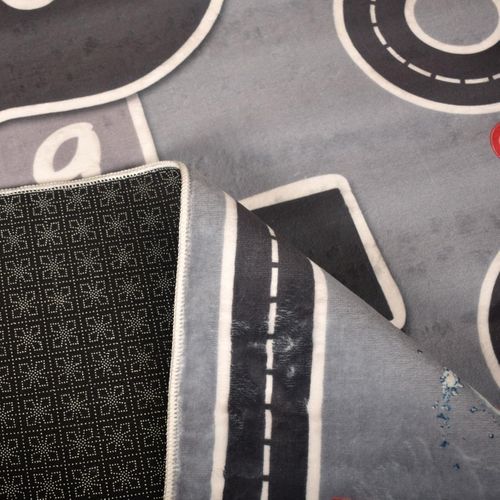 Tapis Enfant 160x230 Marel Gris, Très Doux Et Facile D'entretien