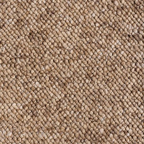 Tapis Chambre 120 X 170 Cm Faux Uni, Texture Poils Ras, Confortable Et Pliable, Beige Et écru Roccco