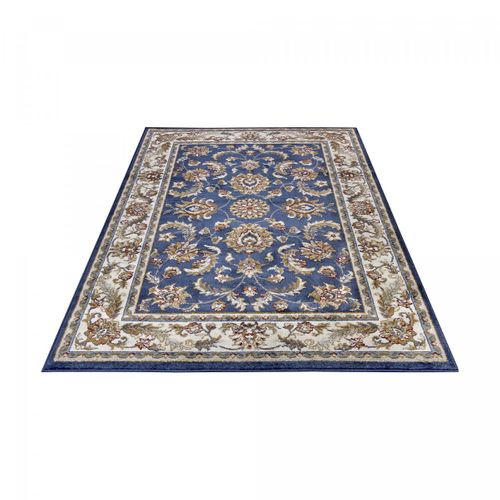 Tapis Salon 160x235cm Bleu, écru Reni