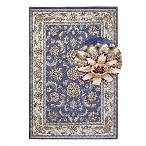 Tapis Salon 160x235cm Bleu, écru Reni