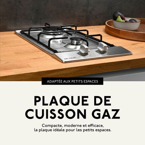 Btg2z-c01ix - Plaque Gaz Encastrable 2 Feux Inox