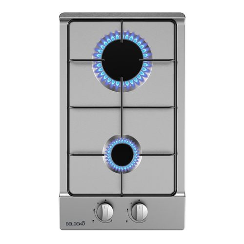 Btg2z-c01ix - Plaque Gaz Encastrable 2 Feux Inox