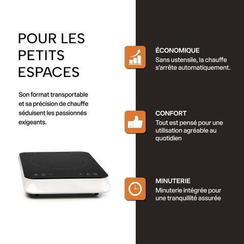 Beldeko - Plaque Induction Portable De 2000w Sensitive, 10 Niveaux De Puissance, Minuterie, Posable
