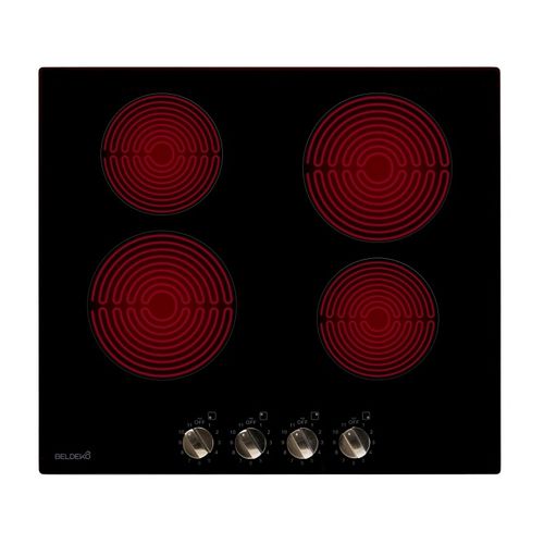 Beldeko - Plaque De Cuisson Vitrocéramique 4 Foyers Encastrable Avec Boutons De Contrôle - 6000w
