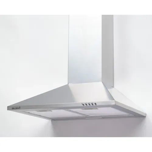 Hotte De Cuisine Décorative Inox 60cm - Pyramide 338 M3/h - Evacuation Ou Recyclage