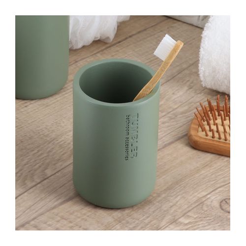 Gobelet salle de bain Kaki vue d'ambiance 1