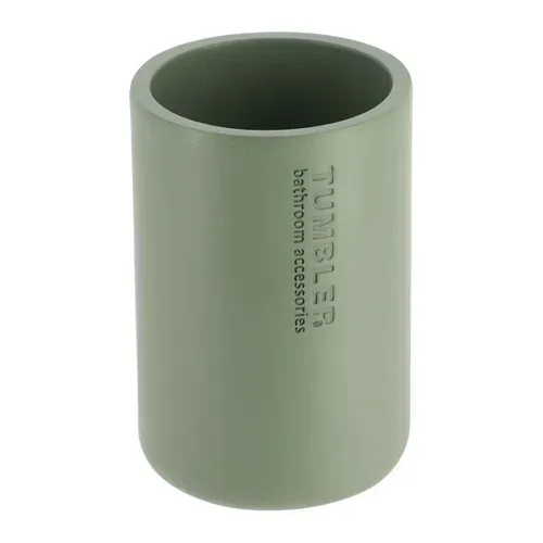Gobelet salle de bain Kaki vue de face