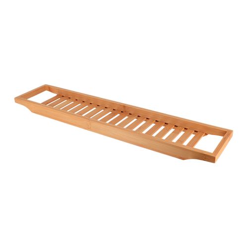Pont De Baignoire En Bambou Relaxdays - 3 Compartiments Pour Savon, Crème, Bougie Ou Verre