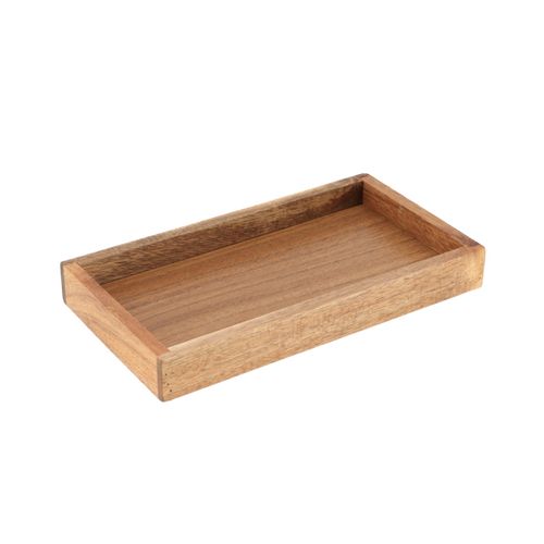 Boîte De Rangement En Bois Pour Serviettes Hygiéniques & Cotons-tiges - 2 Compartiments Amovibles - Couvercle - Noir - 5