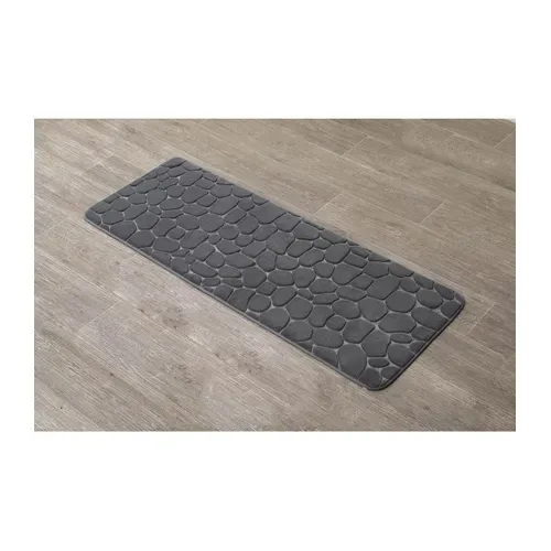Tapis microfibre 45x120cm - Gris foncé vue détaillée