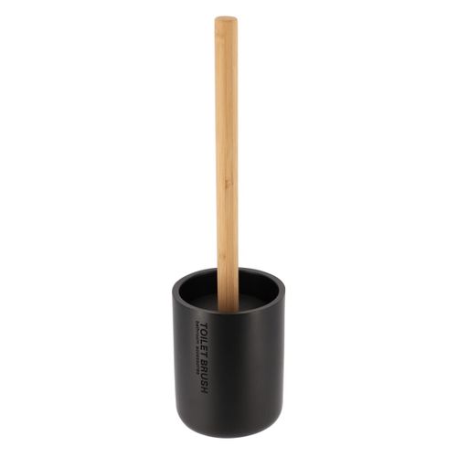 Brosse WC  Noir / Naturel vue de face