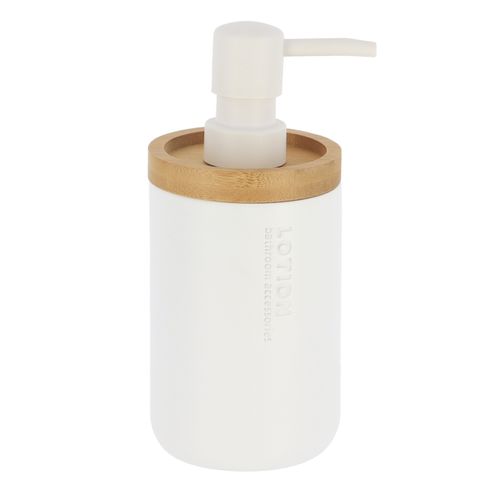 Distributeur savon  Blanc / Naturel vue de face