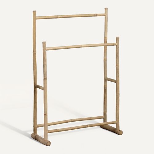 Porte Serviettes Canne De Bambou 2 Barres