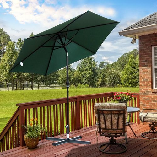 Parasol Inclinable Tropico Vert Et Noir