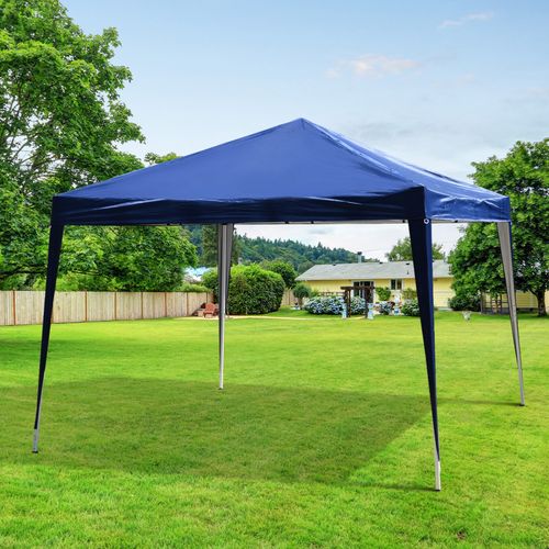 Tonnelle Barnum De Jardin Pliant Imperméabilisé Mikonos 3 X 3 X 2,55 M Bleu