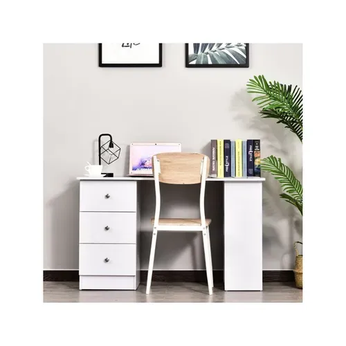 Bureau Multimédia Compacte Blanc