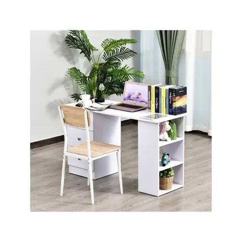 Bureau Multimédia Compacte Blanc