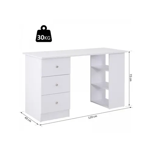 Bureau Multimédia Compacte Blanc