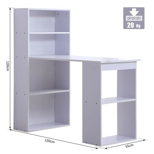 Bureau Multi-rangement Elina Blanc