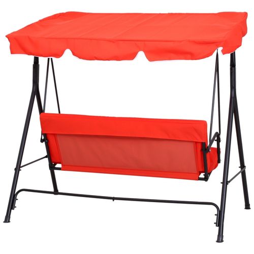 Balancelle De Jardin 3 Places Rouge Sumia