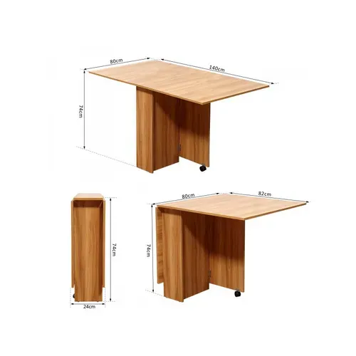 Table De Cuisine Pliable Sur Roulettes
