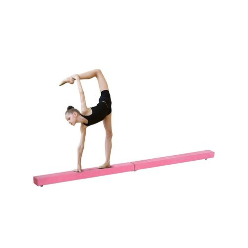 Poutre De Gymnastique Pliable Briana En Daim Rose