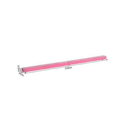Poutre De Gymnastique Pliable Briana En Daim Rose