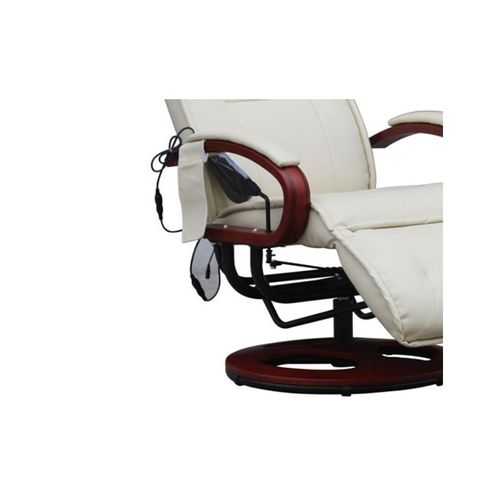 Fauteuil Relax Massant Londres Crème