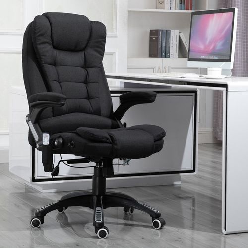 Fauteuil De Bureau Massant Maksym Noir Chiné