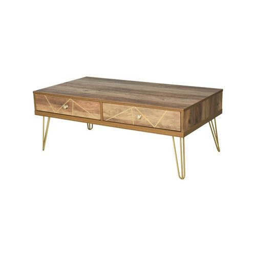 Table Basse Rectangle Camel Marron