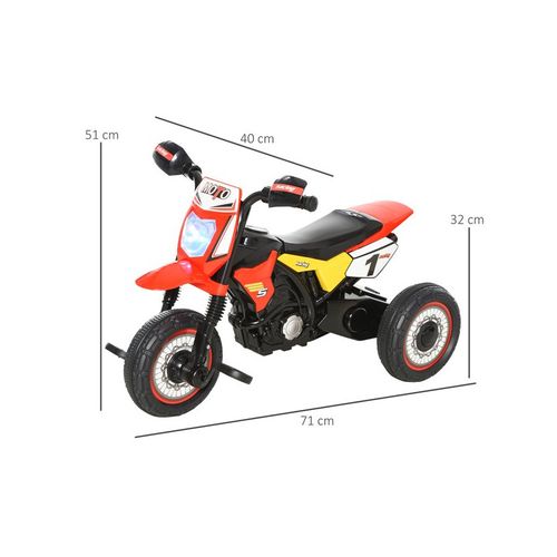 Tricycle Enfants Moto Cross Dylan Rouge