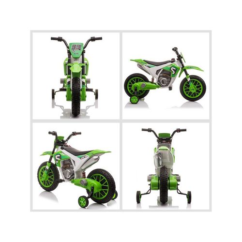 Moto Cross électrique Rapido Verte