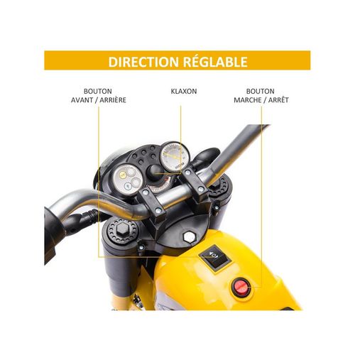 Moto électrique Chopper Drake Jaune