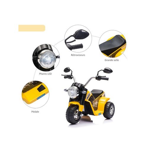 Moto électrique Chopper Drake Jaune