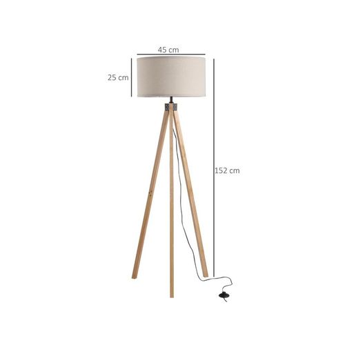 Lampadaire Trépied Tripod Beige