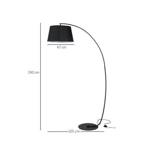 Lampadaire Arc Noir