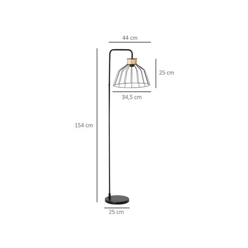 Lampadaire Design Percy Noir