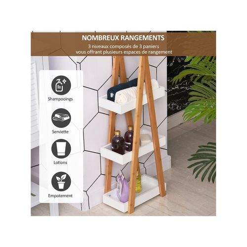 Etagère Salle De Bains Boboon Bambou